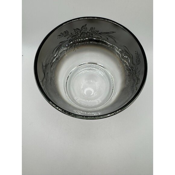 Mid Century Glass Ice Bucket Ombre Botanical Design - Dorothy Thorpe Style - Picture 3 of 10